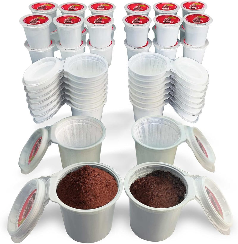 iFillCup 42 Refillable K Cups - Ultrafine Filters for Sediment-Free Insanely Rich Brew, DeepBrew Filter Holds 50% More Coffee, Universal K Cup Brewer Compatibility, Reusable up to 5 Times (Red) - Image 1